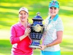 Lorena Ochoa junto a Lexi Thompson, la ganadora más hoven del LOI y la última de la edición tapatía en el Guadalajara Country Club  /