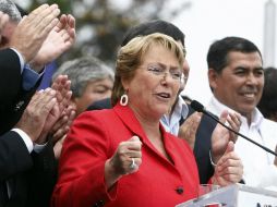 Michelle Bachelet afirma estar tranquila y segura de volver a la presidencia. EFE /