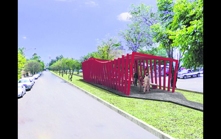 Parque Lineal Avenida Normalistas (Guadalajara). Se instalarán aparatos de ejercicio, bancas, zonas de conviviencia, entre otros.  /