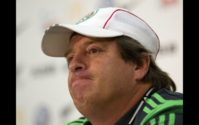 Miguel Herrera adelanta que, de cara al Mundial Brasil 2014, no le cerraría las puertas del Tricolor a ninguno. NTX /