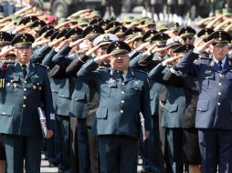 Miembros de las Fuerzas Armadas de México participaron en el 103 Aniversario del inicio de la Revolución Mexicana. NTX /