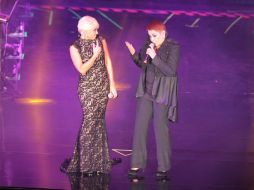 Las cantantes, Yuri y Lupita D'Alessio ofrecieron un concierto en el  Auditorio Nacional. NTX /