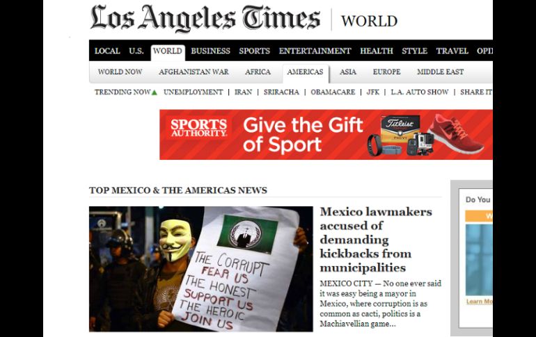 Tomada de la página web de LA Times. ESPECIAL /