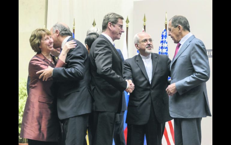 Representantes de los países negociadores, ayer en Ginebra. AFP /