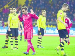 Mario Götze no festejó su gol ante su ex equipo. EFE /