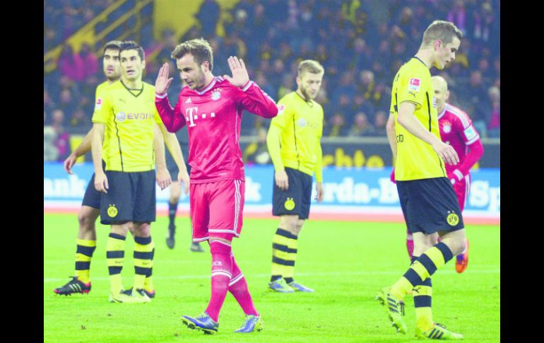 Mario Götze no festejó su gol ante su ex equipo. EFE /