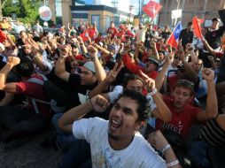 Simpatizantes del partido de Xiomara Castro, salieron a las calles para manifestarse. AFP /