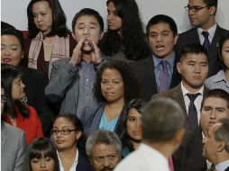 Recientemente, un estudiante increpó al presidente Obama por no detener las deportaciones. ARCHIVO /