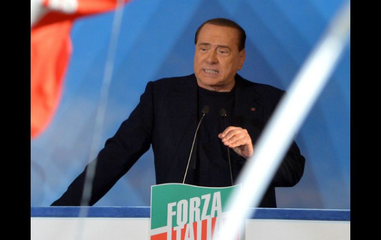 Silvio Berlusconi insiste en ser inocente y arremete contra sus adversarios. AFP /