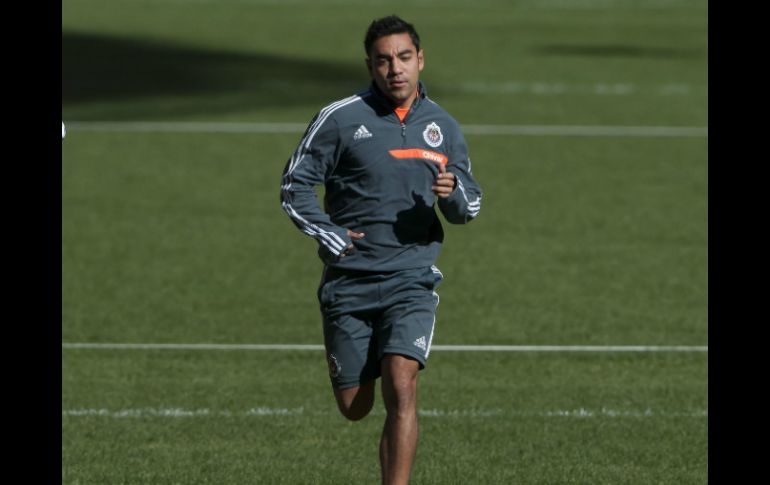 Marco Fabián y otros transferibles formaron parte del entrenamiento matutino de Chivas. MEXSPORT /