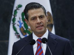 'Ahí vamos, reconstruyendo, reconstruyendo..' fue lo que opinó sobre el Pacto por México. AP /