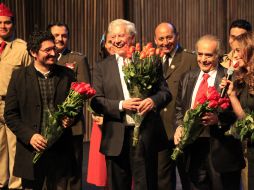 El Premio Nobel de Literatura, Vargas Llosa durante la función inaugural de la obra ''La ciudad y los perros''. NTX /