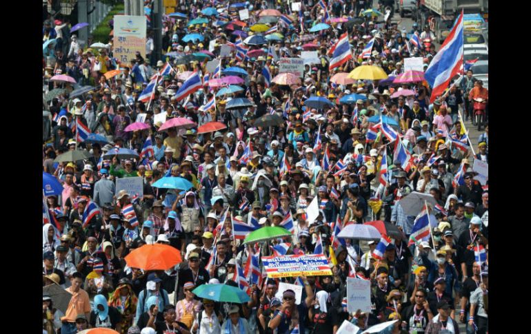 Las protestas se han intensificado desde el domingo pasado con una movilización masiva. AFP /