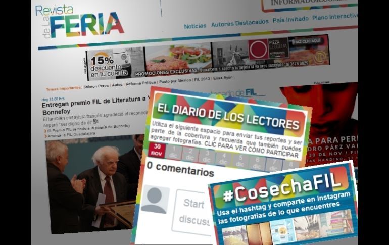 Participa en los espacios EL DIARIO DE LOS LECTORES y #CosechaFIL  /