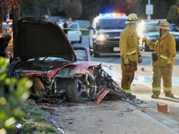 Paul Walker falleció al chocar en un Porsche contra un árbol. AP /