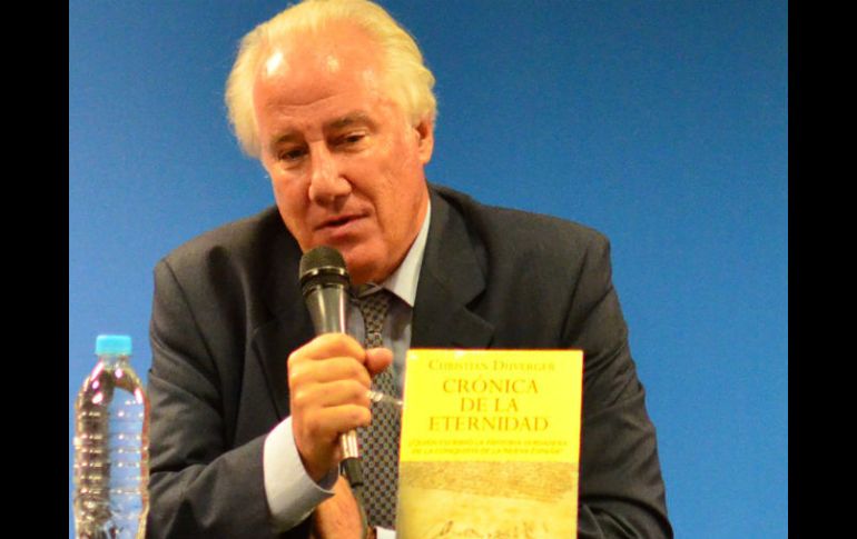 El historiador y antropólogo francés, Christian Duverger durante la presentación de su libro.  /