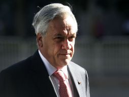 Piñera ingresó rápidamente dentro de la Iglesia del Sagrado Corazón de Jesús. ARCHIVO /