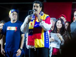 Nicolás Maduro señala que los resultados son muestra de que la Revolución Bolivariana continúa con más fuerza que nunca. EFE /