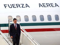 El avión presidencial TP-01 arribó a la Ciudad de México con el Presidente Enrique Peña Nieto a bordo. ARCHIVO /