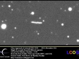 El cuerpo tiene una longitud aproximada de 31 a 68 metros y fue descubierto el pasado 7 de diciembre. Tomada de Twitter @comets77  /