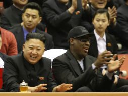 Rodman y Kim llevan una relación de amistad bastante polémica. AP /