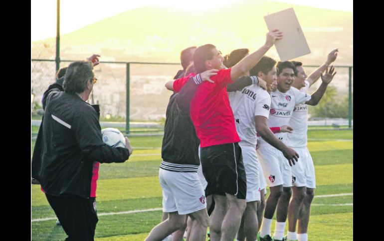 Así está el ambiente en Juriquilla, Querétaro, donde el primer equipo del Atlas continúa trabajando de cara al Clausura 2014. ESPECIAL /