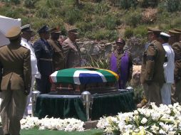 Los funerales del prócer contra la discriminación racial tuvieron carácter de Estado, el entierro fue una ceremonia más privada. AFP /