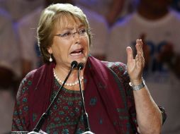 En la primera ronda electoral, el pasado 17 de noviembre, Bachelet obtuvo un 46.7 por ciento de los votos. EFE /