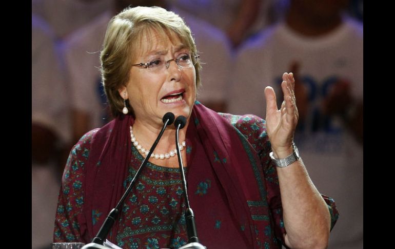 En la primera ronda electoral, el pasado 17 de noviembre, Bachelet obtuvo un 46.7 por ciento de los votos. EFE /