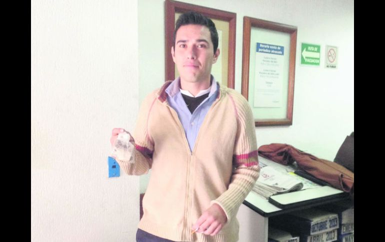 Carlos Salvador Bañuelos Jiménez, uno de los ganadores de la fase de semifinales del INFORMAGOL del Apertura 2013.  /