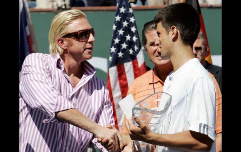 Nole y Becker tratarán de formar un equipo de trabajo explosivo. AFP /