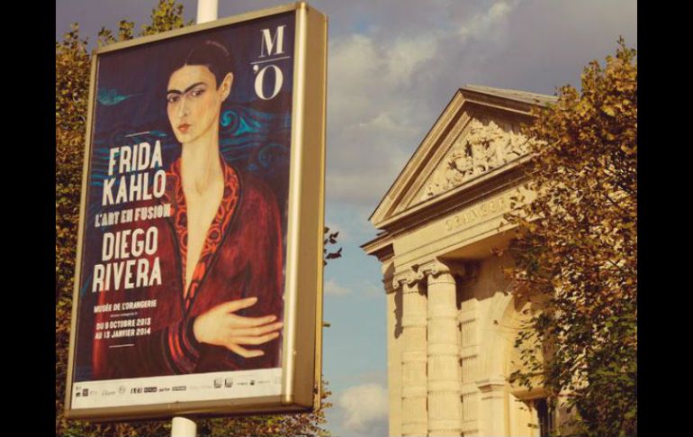 En el museo de l'Orangerie de París se presentó la exposición pictórica 'Frida KahloDiego Rivera, El arte en fusión'. ESPECIAL /