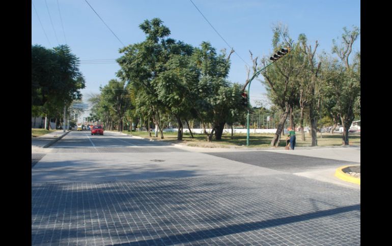 La superficie total de renovación con concreto hidráulico en avenida Normalistas fue de 29 mil 225 metros cuadrados. ESPECIAL /