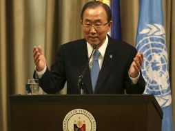 El secretario general de Naciones Unidas, Ban Ki-moon pide una salida política entre los opositores. ARCHIVO /