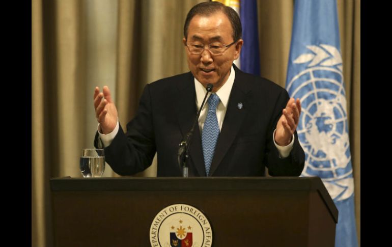 El secretario general de Naciones Unidas, Ban Ki-moon pide una salida política entre los opositores. ARCHIVO /