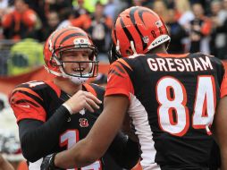 Andy Dalton comandó a los Bengalíes para que estos continúen de invictos como locales y consiguieran su boleto a playoffs. AP /