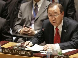 Ban Ki-moon urge a los actores en disputa a comenzar una negociación política para terminar con la violencia en la región. AP /