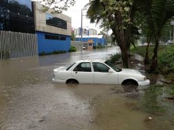 En Villahermosa se registran acumulados de 226 milímetros en un lapso de 24 horas. NTX /