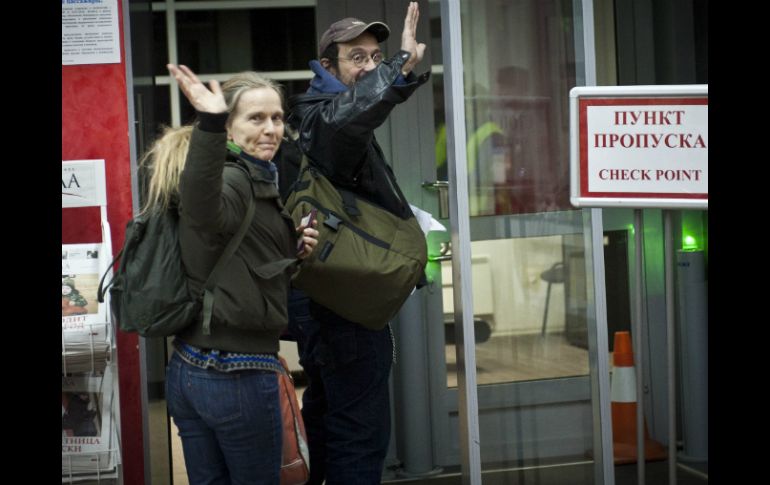 Algunos activistas que recibieron la visa de salida abandonaron Rusia de inmediato. AFP /