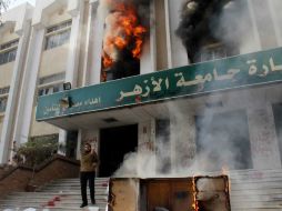 La Universidad Al-Ashar de El Cairo, escenario de frecuentes enfrentamientos en las últimas semanas. AFP /