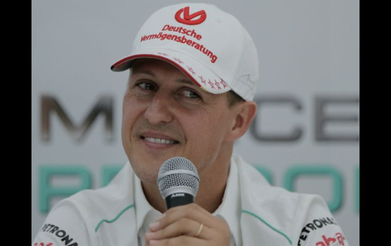 Schumacher sufrió un traumatismo craneal grave. ARCHIVO /