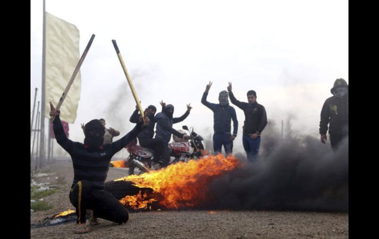 El Gobierno dio un ultimátum por acoger supuestamente a terroristas a los manifestantes suníes en la provincia de Al Anbar. EFE /