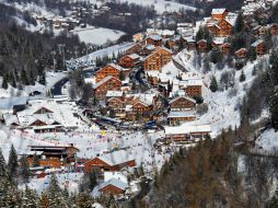 Aspecto del centro de la estación de esquí francesa de Meribel, Alpes franceses. AFP /