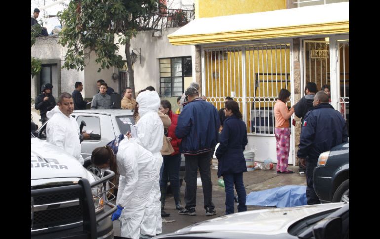 En la escena del crimen fue encontrado un casquillo del calibre .9 milímetros como evidencia del homicidio.  /