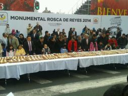 La tradicional partida de Roca de Reyes será repartida de manera gratuita entre los capitalinos. Foto: @A_Ahued. ESPECIAL /