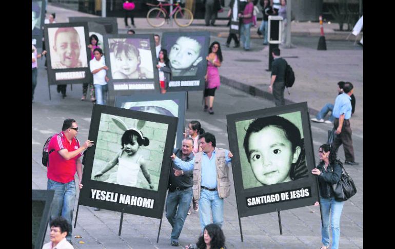 ONGs encabezadas por los padres de los niños que murieron en el incendio han realizado varias manifestaciones pidiendo justicia. NTX /