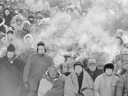 Imagen de archivo del 31 de diciembre de 1967 durante el llamado ''Tazón del Hielo'' entre Empacadores y Vaqueros. AP /