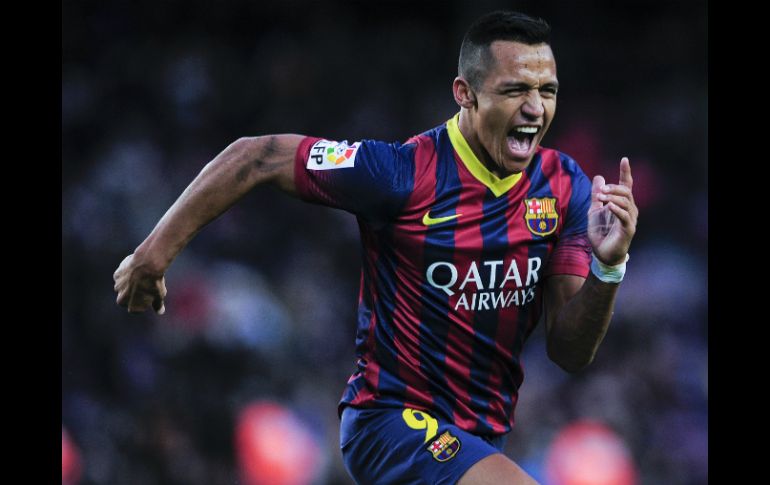 Alexis marca su primer ''hattrick'' en la liga española. AFP /
