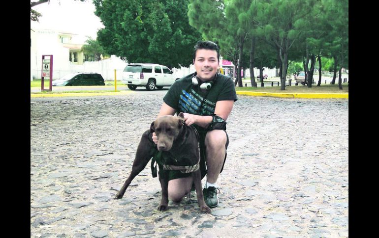 “Bruno” y Xavier hacen equipo para mantenerse activos y saludables.  /