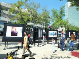 En la calle. La fotografía también tiene muestras urbanas, como las que pueden disfrutarse en avenida Chapultepec.  /